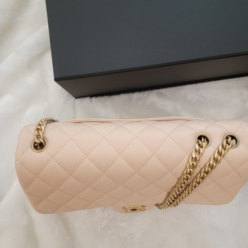 ❤️出售：香奈兒23s山茶花鍊條包 蜜桃粉杏色 CF23-4