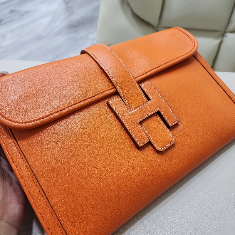 HERMÈS
Vintage Jige 29 Clutch 愛馬仕 古董包 經典橙色 手拿包 方框D刻-2