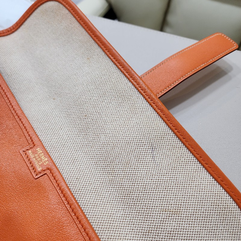 HERMÈS
Vintage Jige 29 Clutch 愛馬仕 古董包 經典橙色 手拿包 方框D刻-5