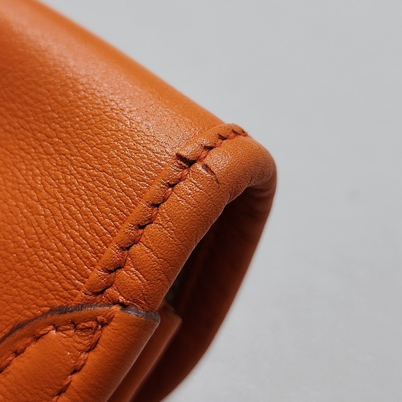 HERMÈS
Vintage Jige 29 Clutch 愛馬仕 古董包 經典橙色 手拿包 方框D刻-10