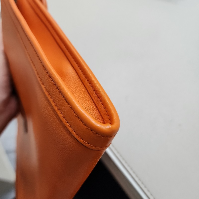 HERMÈS
Vintage Jige 29 Clutch 愛馬仕 古董包 經典橙色 手拿包 方框D刻-11