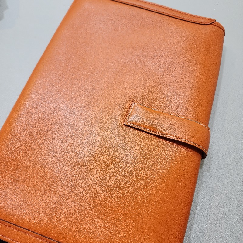 HERMÈS
Vintage Jige 29 Clutch 愛馬仕 古董包 經典橙色 手拿包 方框D刻-14