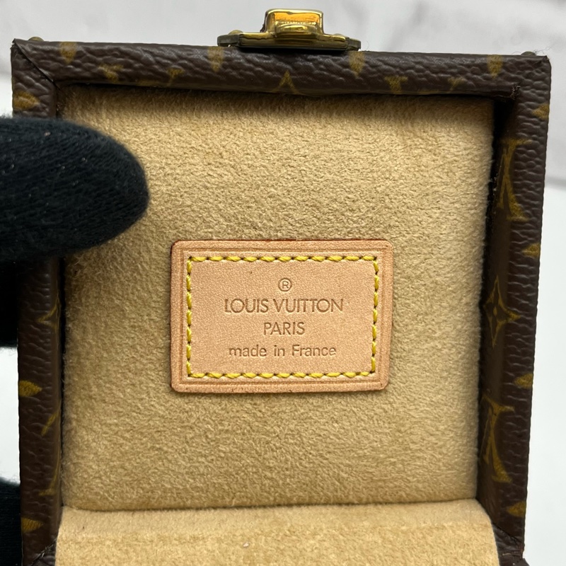 LOUIS VUITTON LV 原花迷你珠寶首飾盒 M21010-10