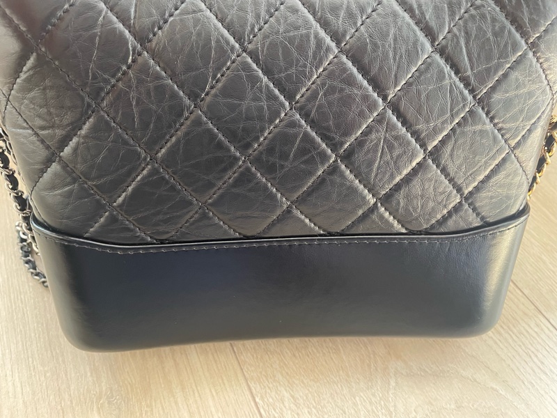 Chanel流浪包新中號(25cm) 黑色_大全套,98新-5