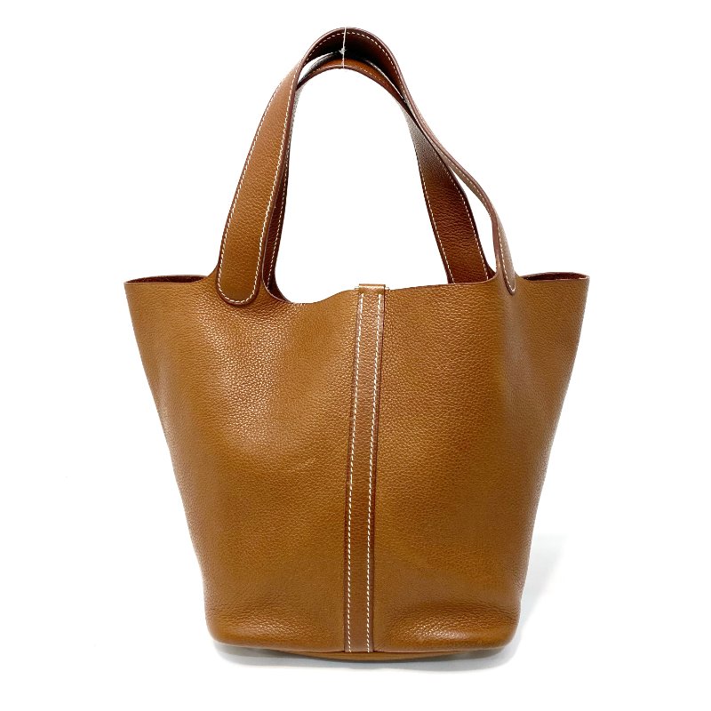 △ Hermes 愛馬仕 Picotin 22 Fauve 34 Barenia Faubourg Gold-plated Hardware Handbag Stamp Z 太妃色馬鞍-2