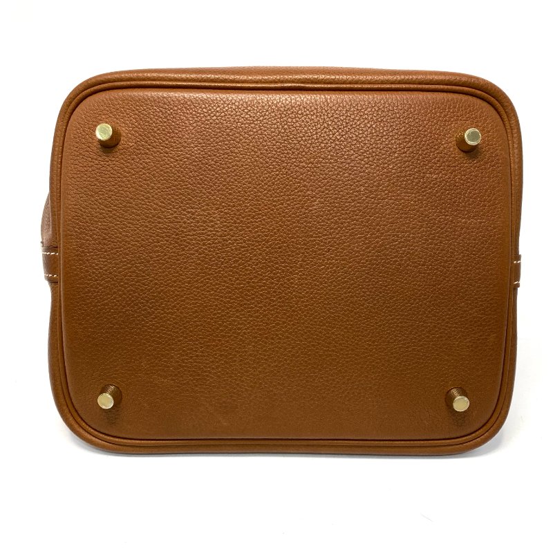 △ Hermes 愛馬仕 Picotin 22 Fauve 34 Barenia Faubourg Gold-plated Hardware Handbag Stamp Z 太妃色馬鞍-5