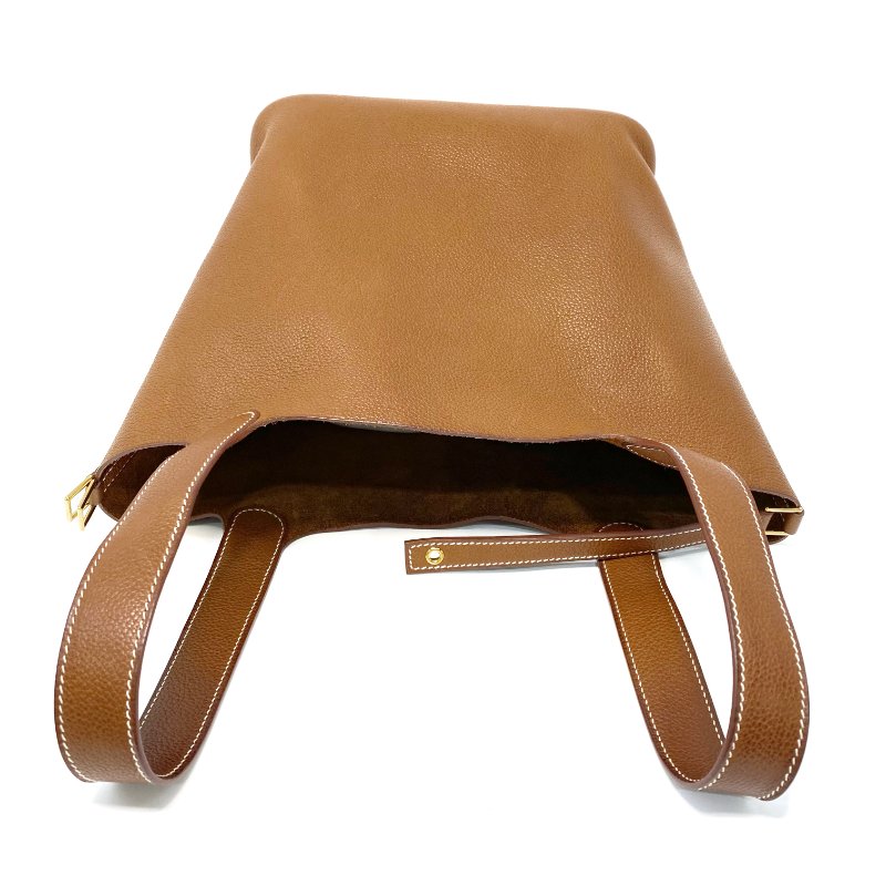 △ Hermes 愛馬仕 Picotin 22 Fauve 34 Barenia Faubourg Gold-plated Hardware Handbag Stamp Z 太妃色馬鞍-6