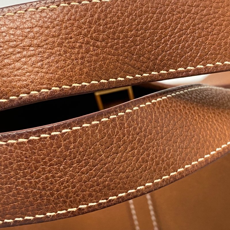 △ Hermes 愛馬仕 Picotin 22 Fauve 34 Barenia Faubourg Gold-plated Hardware Handbag Stamp Z 太妃色馬鞍-9