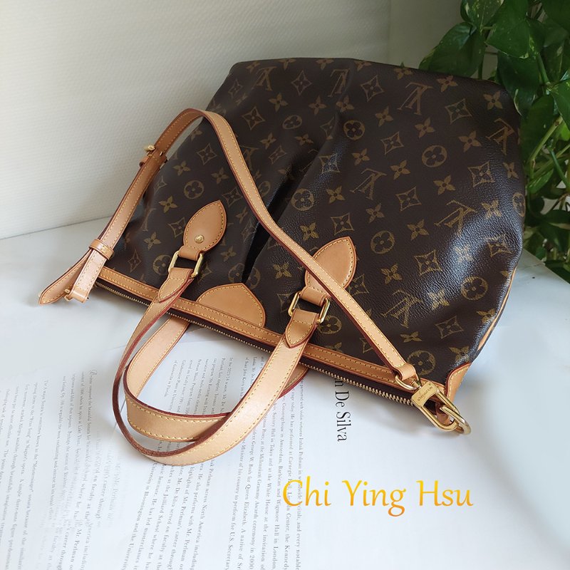 LV M40145 🎀現品實拍🎀PALERMO手提肩背包 (小款)~二手約9.2成新-50