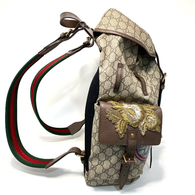 △ Gucci 古馳Gucci x Disney Donald Embroidery GG Supreme Canvas