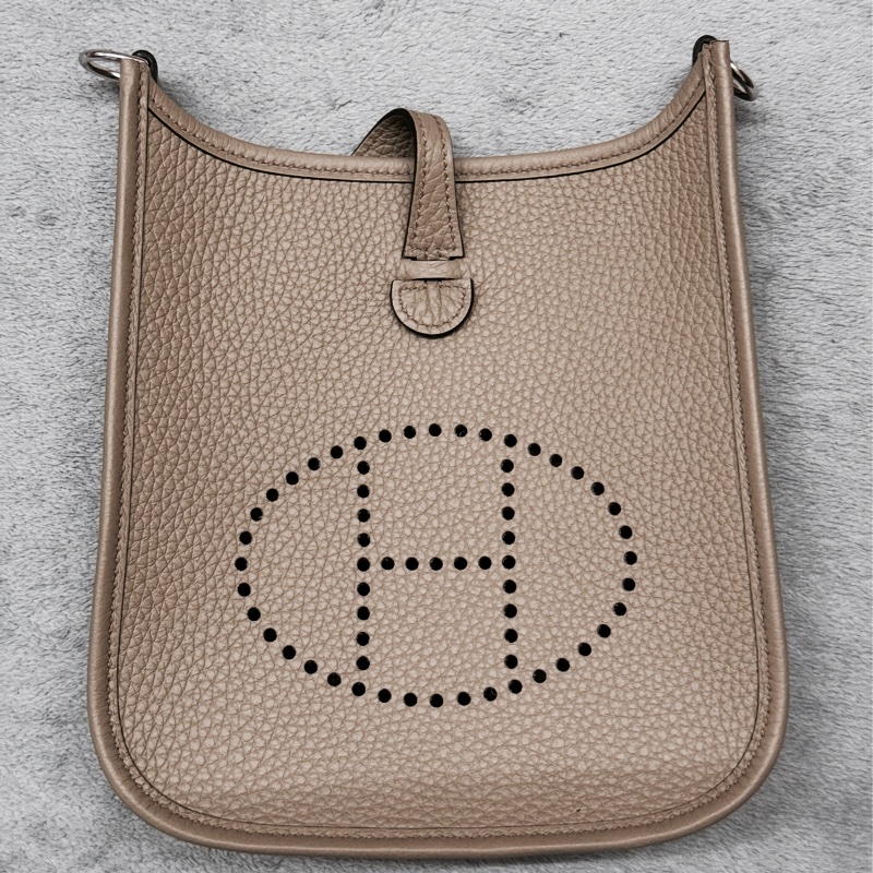 Hermes Mini Evelyne 16 馬爾法米色 絕美-0