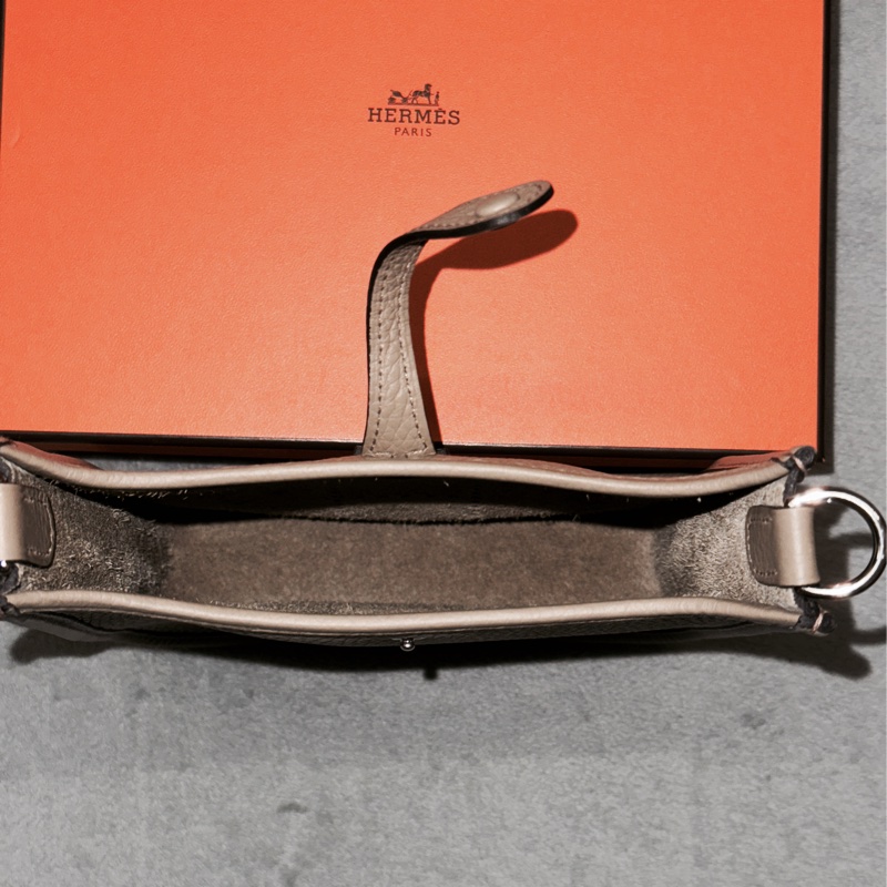 Hermes Mini Evelyne 16 馬爾法米色 絕美-6