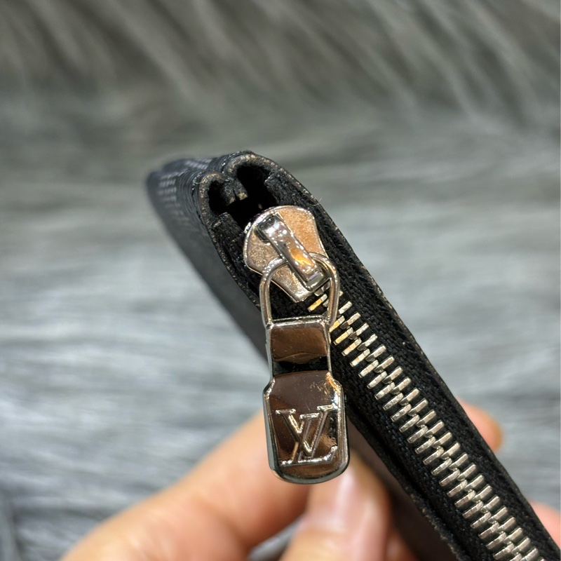 LV N60155 黑色 棋盤格 銀釦 key 零錢包 鑰匙包 錢包-20