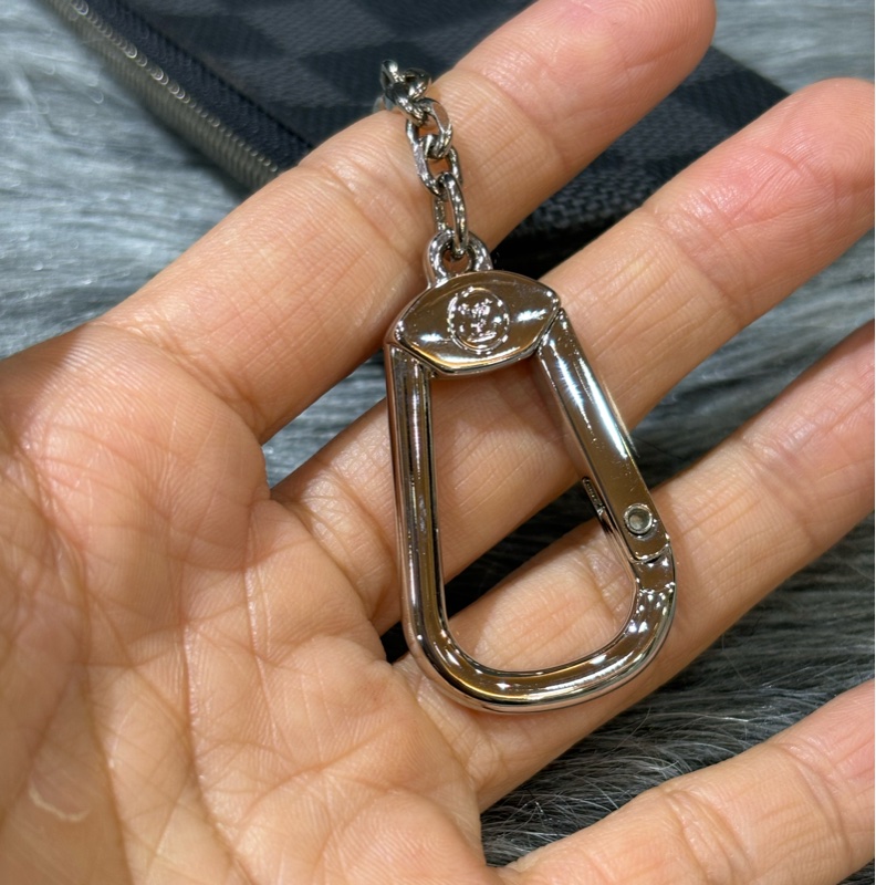 LV N60155 黑色 棋盤格 銀釦 key 零錢包 鑰匙包 錢包-21