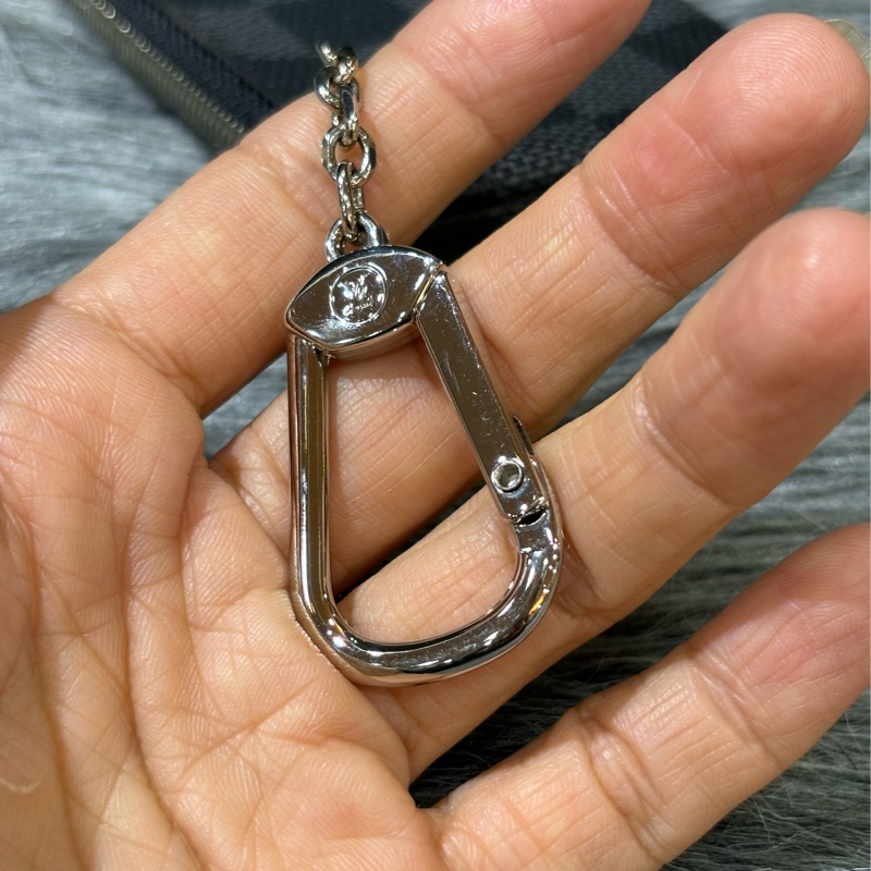 LV N60155 黑色 棋盤格 銀釦 key 零錢包 鑰匙包 錢包-22