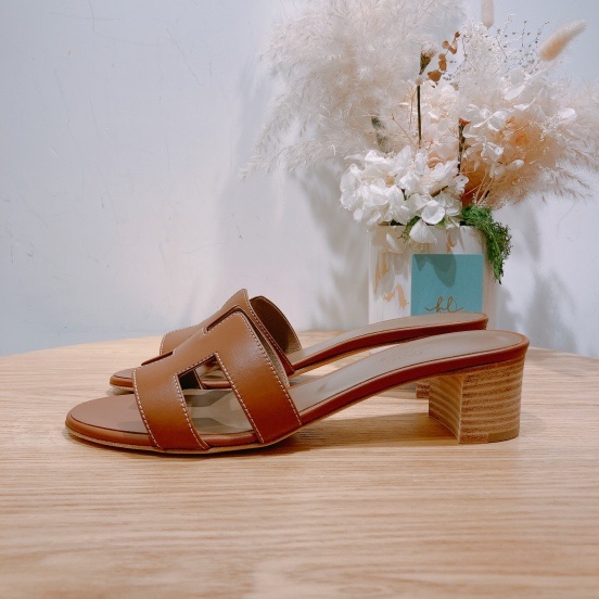 HERMES 愛馬仕H字小高踭拖鞋OASIS SANDALS-1