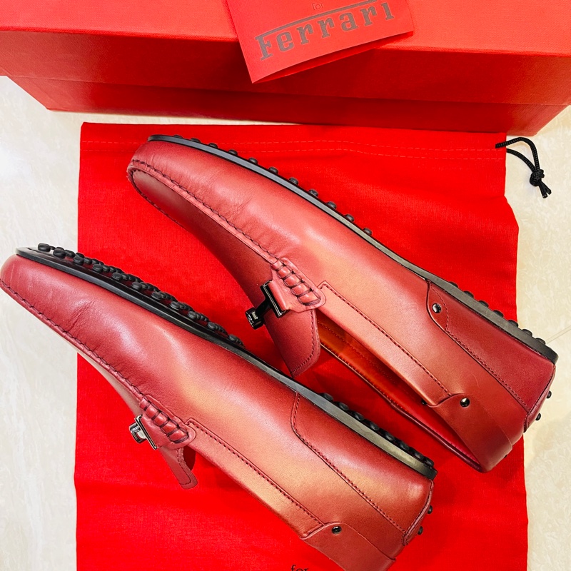 正品 Tod’s 跟Ferrari 聯名豆豆鞋9.5號-8
