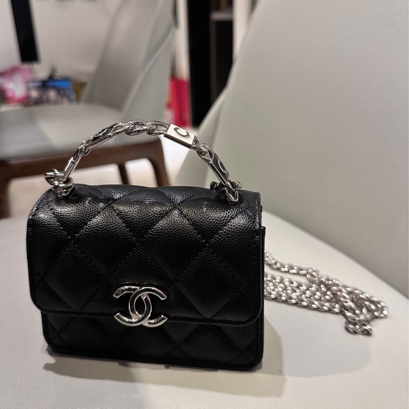 （請先詢問！）香奈兒法郎扣小廢包-0