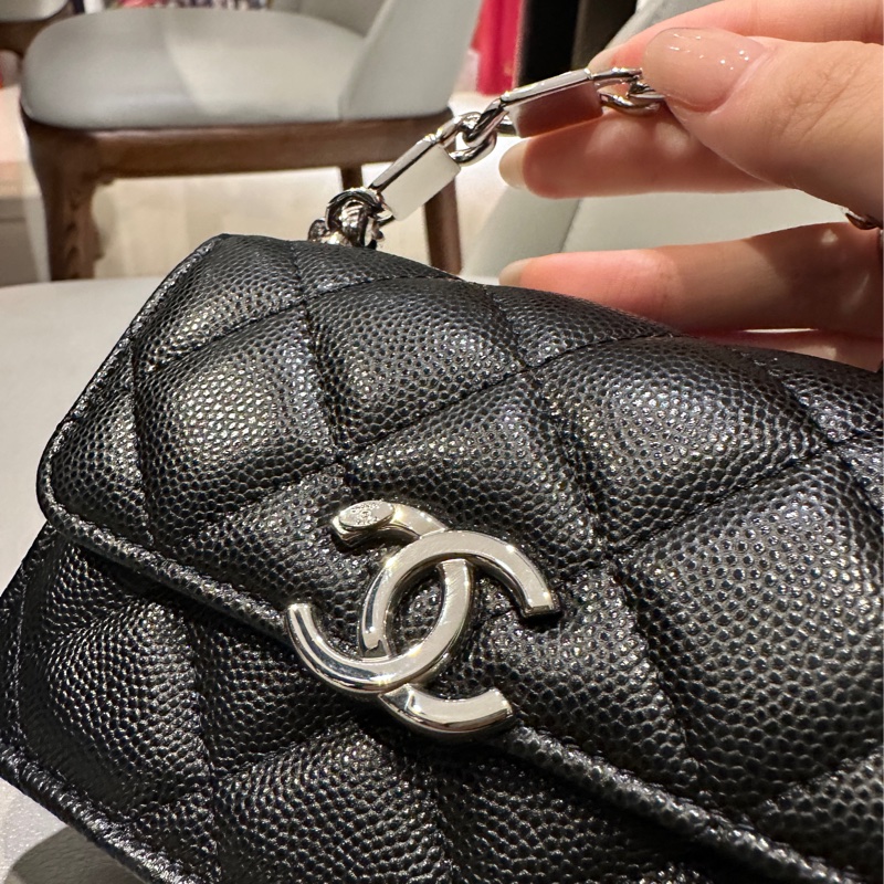 （請先詢問！）香奈兒法郎扣小廢包-1
