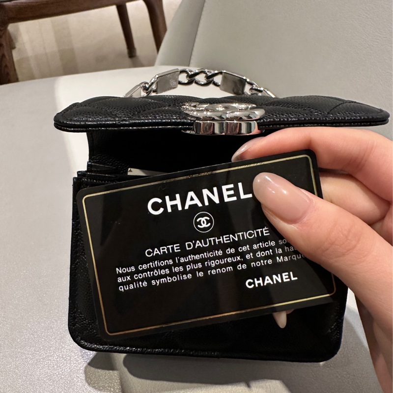 （請先詢問！）香奈兒法郎扣小廢包-3