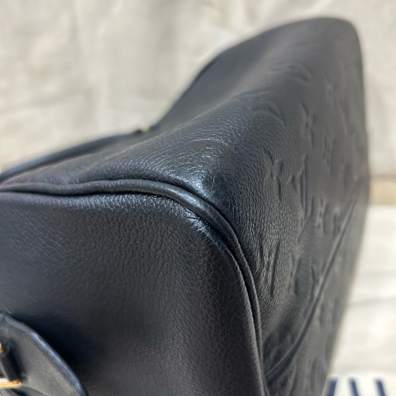 LV Speedy25 全皮壓紋 手提包/斜背包/側背包 M40762 9成新-6