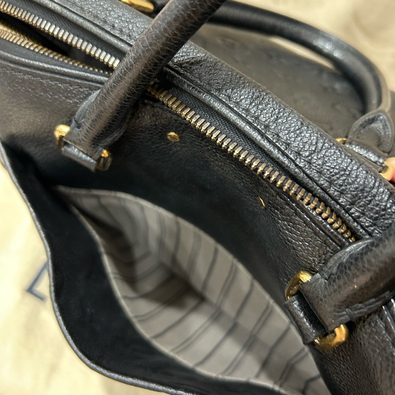 LV Speedy25 全皮壓紋 手提包/斜背包/側背包 M40762 9成新-15