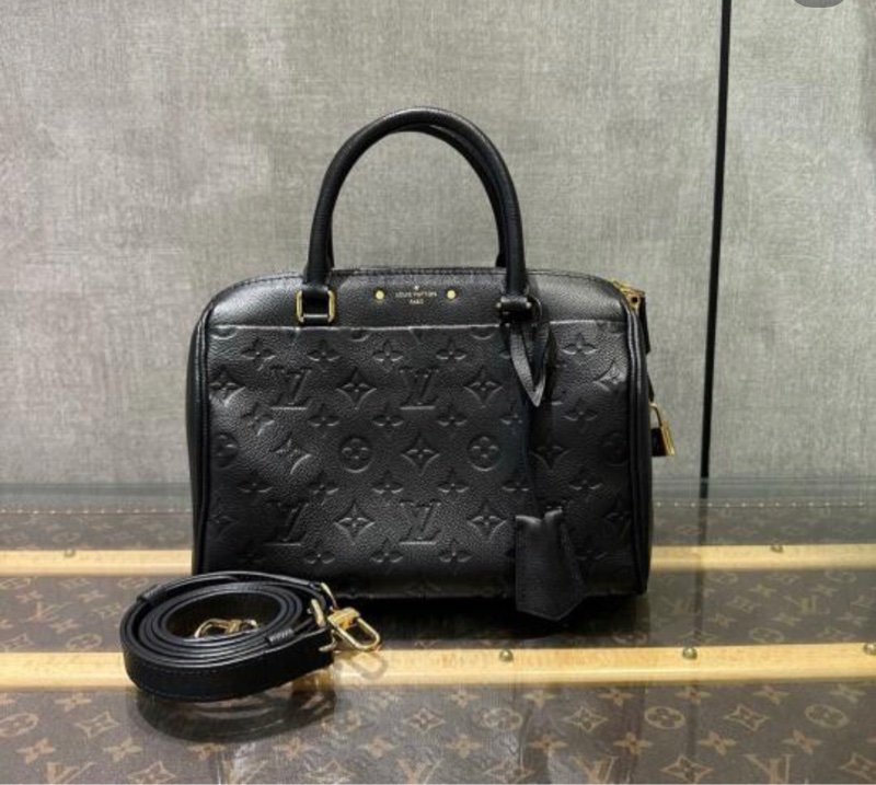 LV Speedy25 全皮壓紋 手提包/斜背包/側背包 M40762 9成新-17