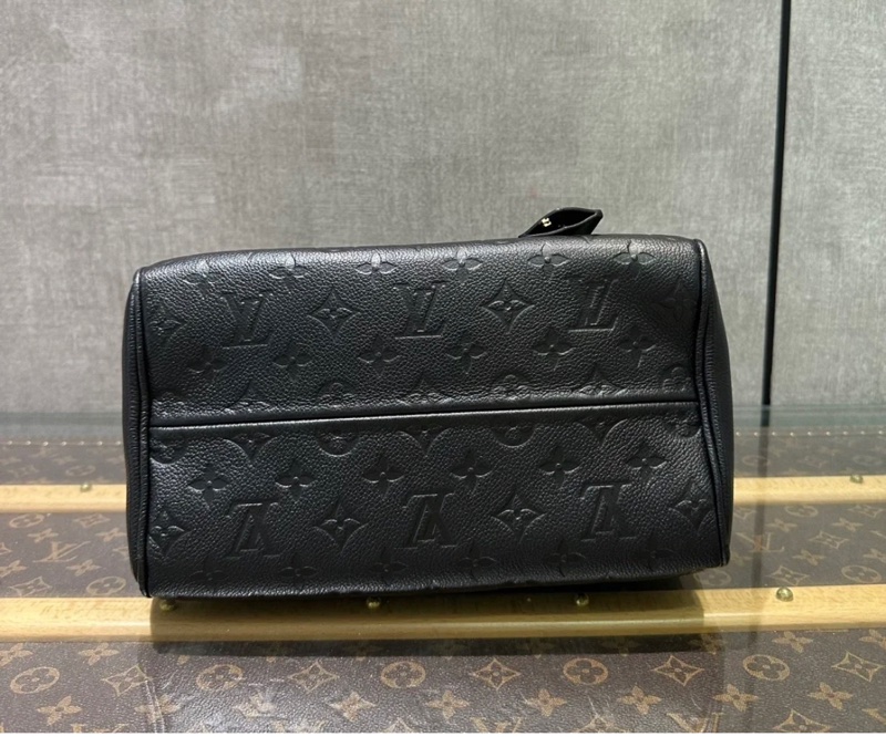LV Speedy25 全皮壓紋 手提包/斜背包/側背包 M40762 9成新-19