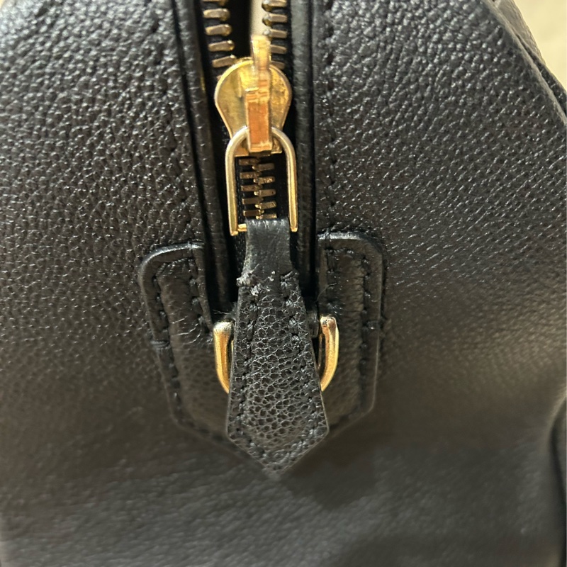 LV Speedy25 全皮壓紋 手提包/斜背包/側背包 M40762 9成新-25