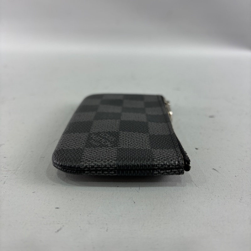 Louis Vuitton N60155黑灰棋盤格鑰匙零錢包-5