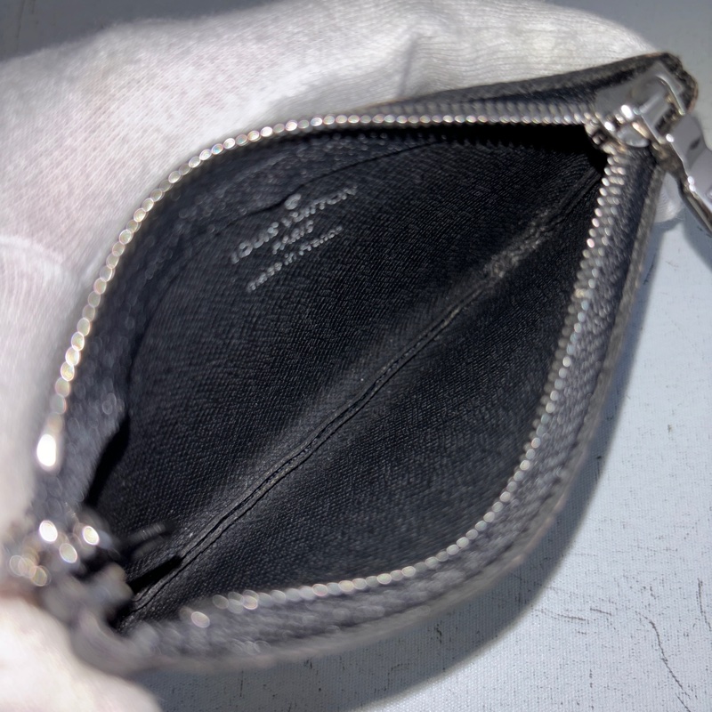 Louis Vuitton N60155黑灰棋盤格鑰匙零錢包-10