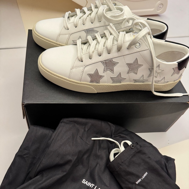 YSL 星星小白鞋 38 全新-0