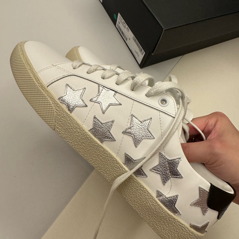 YSL 星星小白鞋 38 全新-2