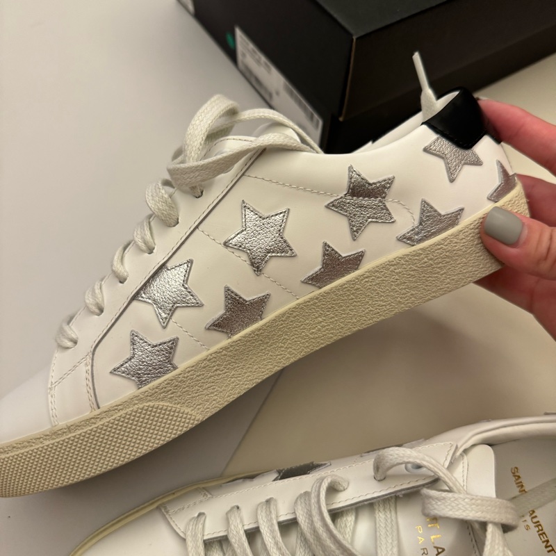 YSL 星星小白鞋 38 全新-3