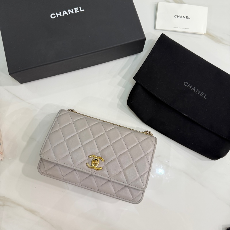 全站我最便宜🔥CHANEL Trendy cc woc灰色-20