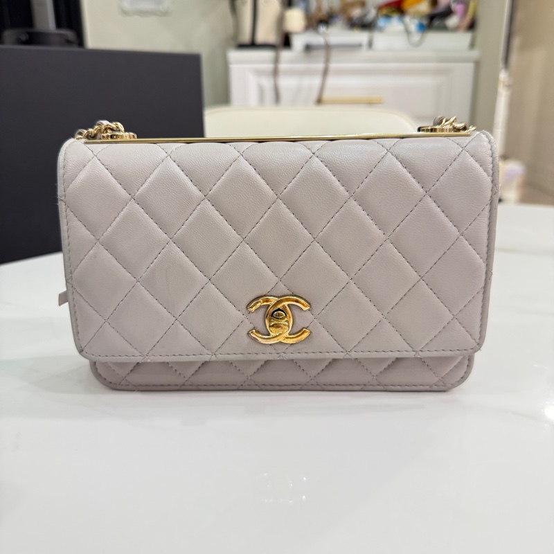 全站我最便宜🔥CHANEL Trendy cc woc灰色-21