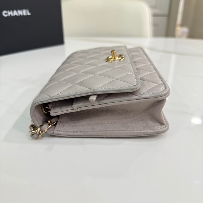 全站我最便宜🔥CHANEL Trendy cc woc灰色-30