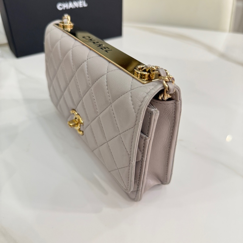 全站我最便宜🔥CHANEL Trendy cc woc灰色-35