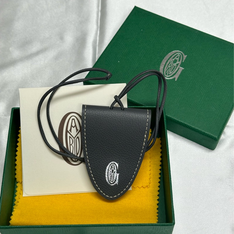 Goyard Croc Universal leather clip 灰色皮革夾 全新現貨-0