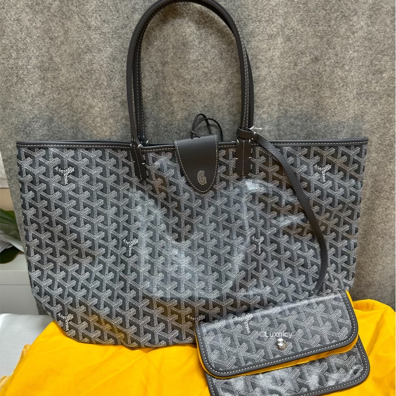 Goyard Croc Universal leather clip 灰色皮革夾 全新現貨-4
