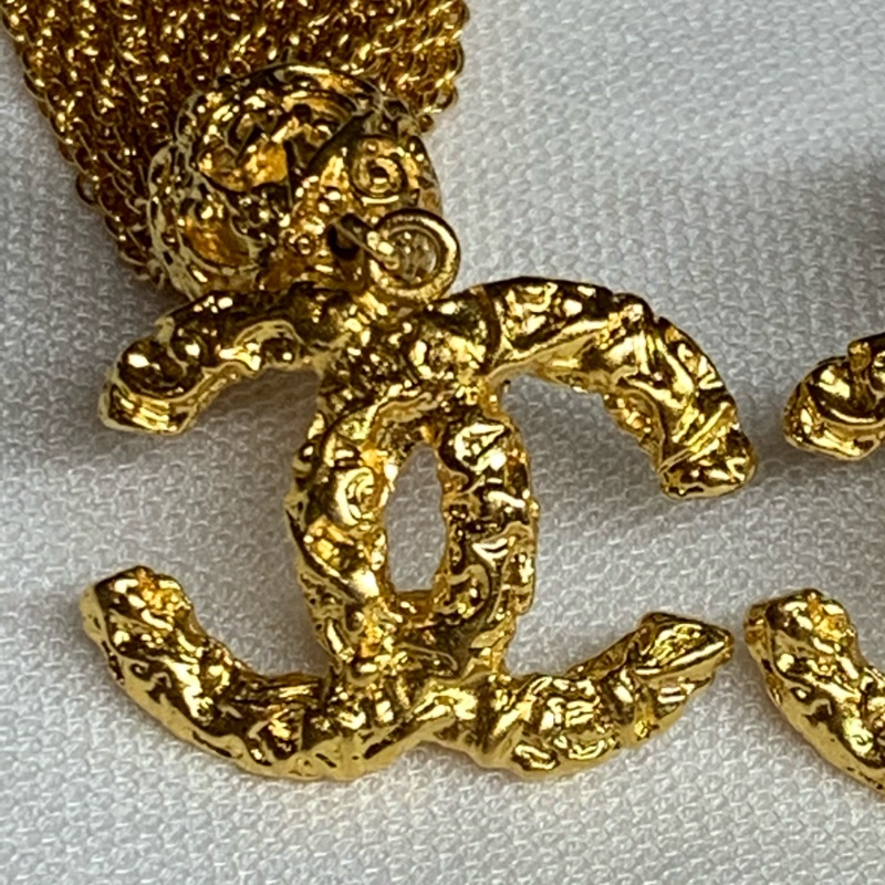 Chanel Vintage 熔岩流蘇耳夾-12