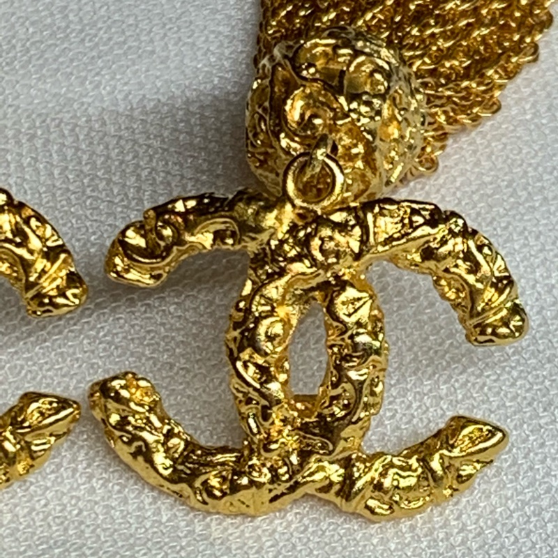 Chanel Vintage 熔岩流蘇耳夾-13