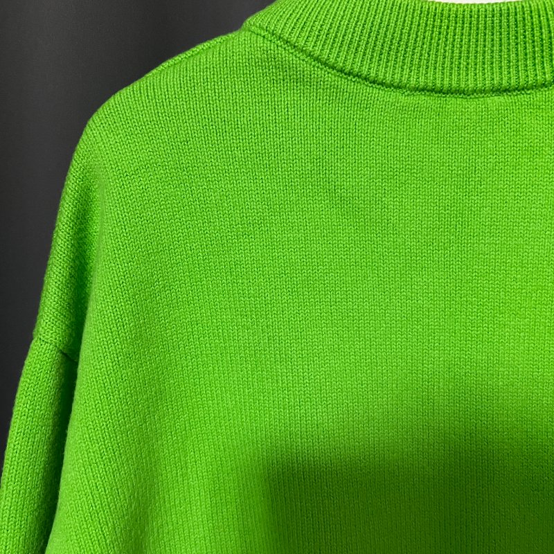 (全新) AMI 純初剪羊毛開襟罩衫 韓系寬版毛衣 愛心毛衣 潮流毛衣 中性服飾 S號-9