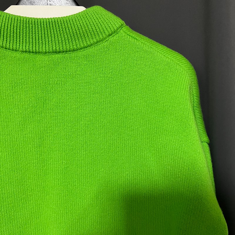 (全新) AMI 純初剪羊毛開襟罩衫 韓系寬版毛衣 愛心毛衣 潮流毛衣 中性服飾 S號-10