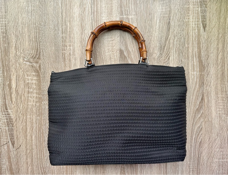 Gucci針織竹節手提托特包-5