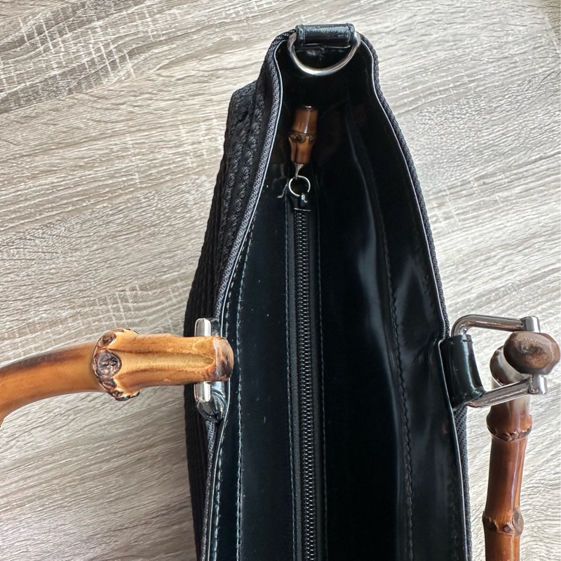 Gucci針織竹節手提托特包-6