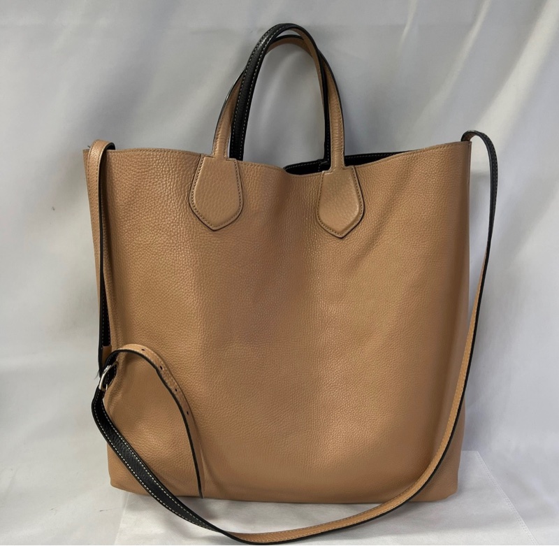 GUCCI托特包～黑+駝色雙面用 9成新-26