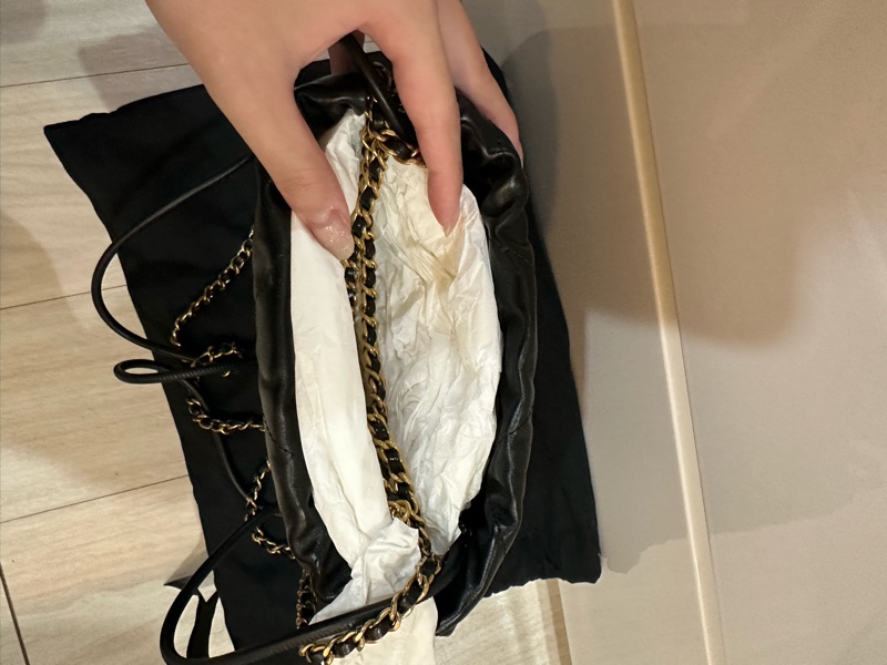 全新Chanel 香奈兒 經典 mini 22 bag 黑金 💖-1