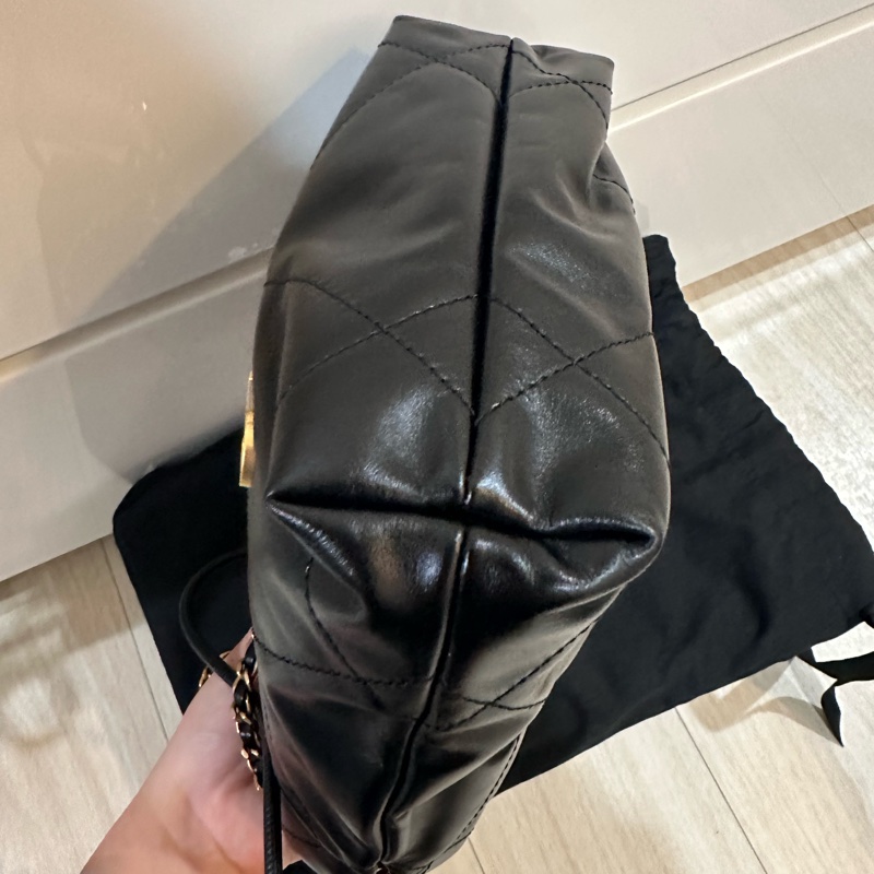 全新Chanel 香奈兒 經典 mini 22 bag 黑金 💖-4