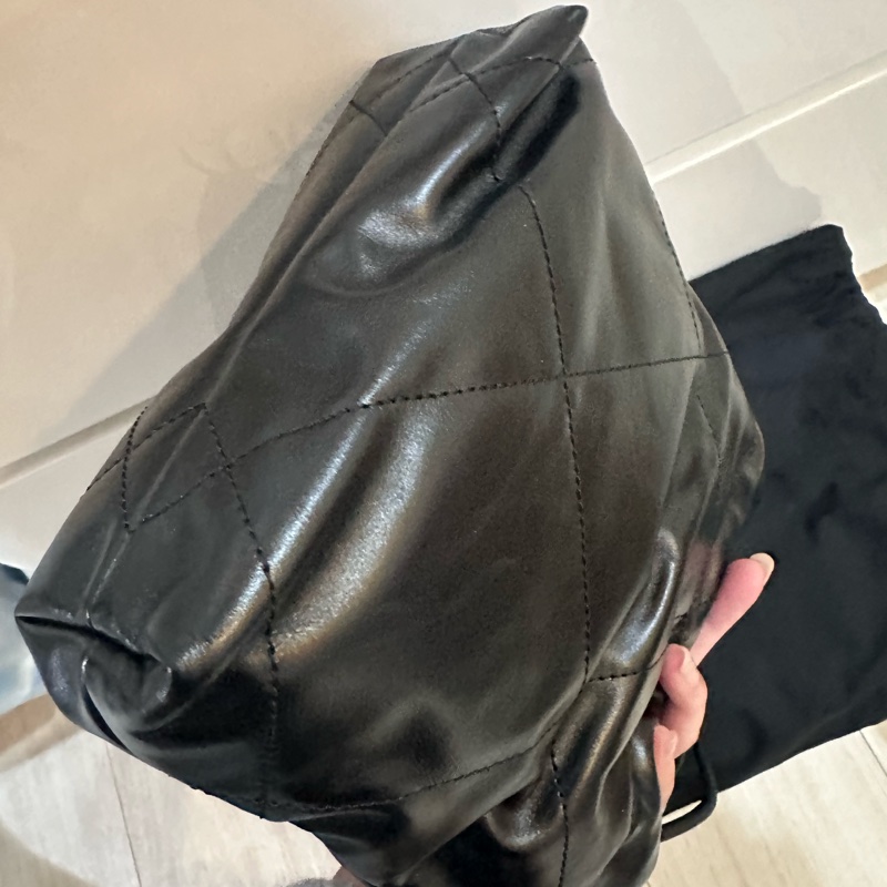 全新Chanel 香奈兒 經典 mini 22 bag 黑金 💖-5